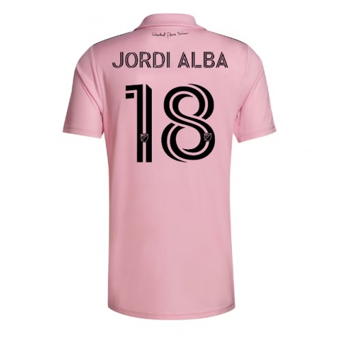 Fotballdrakt Herre Inter Miami Jordi Alba #18 Hjemmedrakt 2023-24 Kortermet